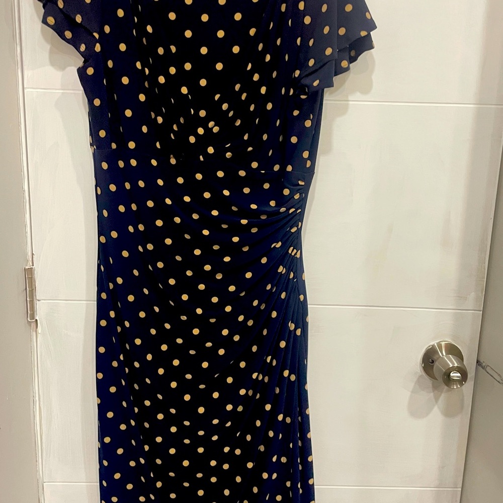 Navy/Taupe Ralph Lauren Womens dress.